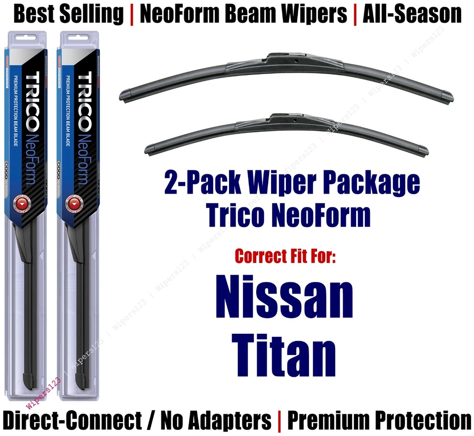 2pk Super-Premium NeoForm Wipers fit 2004-2015 Nissan Titan 16240/220 - Image 1 of 1