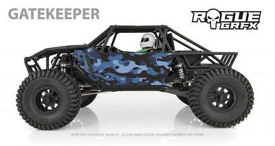 Element RC Gatekeeper Body Graphic Wrap Skin- Camo Blue - Image 1 of 2