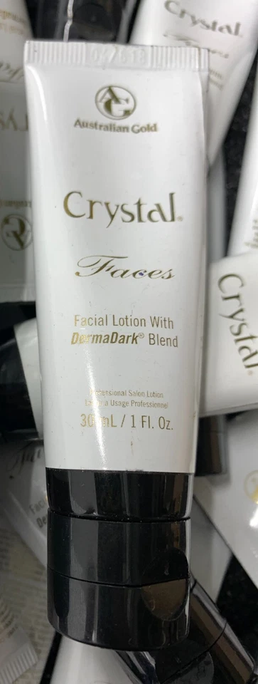 Australian Gold Crystal Faces FACE Tanning Lotion Derma Dark Blend NEW - Image 1 of 1