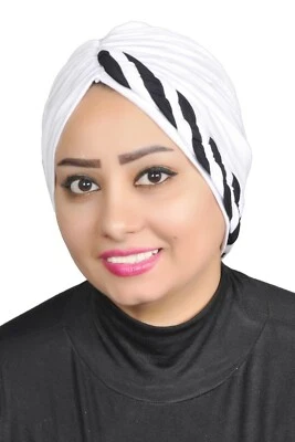  Turban,Full Turban,Headband, Hat,Stretch Fashion ,Head Wrap Hair Loss Hat hijab - Image 1 of 4