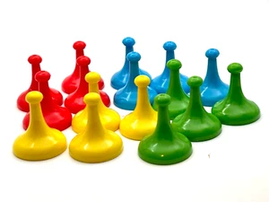 Sorry Pawns Complete Set Replacement Pawns Red Yellow Blue Green - Picture 1 of 6