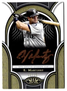 EDGAR MARTINEZ - MARINERS - ON CARD BRONZE AUTO /25 - Picture 1 of 2