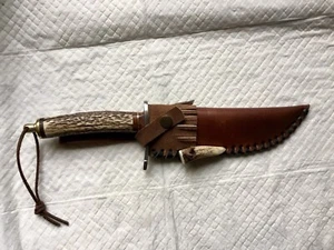 Custom Hand Forged Western Style Fixed Blade Knife - Picture 1 of 5