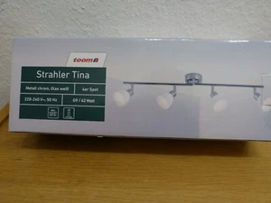 4-fach Halogen-Deckenstrahler, 4 Spots, 2 Schwenkarme, neu, ovp - Bild 1 von 5