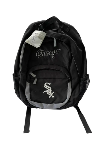 MLB Chicago White Sox MLB Embroidered Logo Backpack Black With Laptop Sleeve NEW Cover