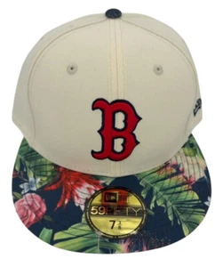 New Era MLB Boston Red Sox Floral 59FIFTY Fitted Hat, Cap, New - Picture 1 of 12