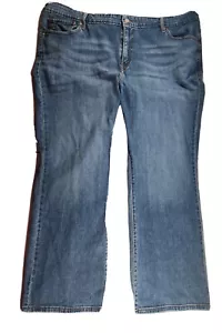 Levis 590 Bootcut Jeans Light Blue Wash Womens Size 20 S/C Short - Picture 1 of 7