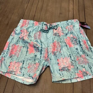 Burnside Swim Trunks Mens 2X Hawaiian Print Lined Board Shorts Surf Swim. NWT - Picture 1 of 14