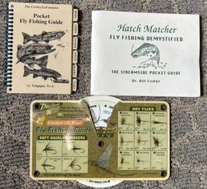 The Cordes/LaFontaine Pocket Fly Fishing Guide 1992 & Hatch Matcher Bill Fisher - Picture 1 of 9