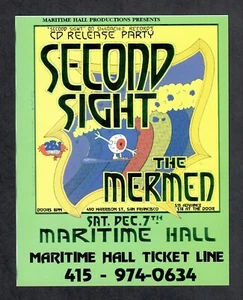 Maritime Hall 1996 Handbill 4"x5" Card Second Sight The Mermen Deftones Downset - Picture 1 of 2