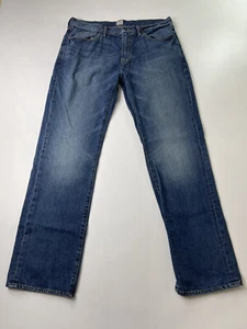 J. Crew Men’s Blue Denim Jeans Straight Leg Dark Wash 36 x 34 - Picture 1 of 7