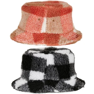Yupoong Sherpa Cuadros Gorro Bucket Sombrero de Pesca Tiempo Libre Unisex - Imagen 1 de 3