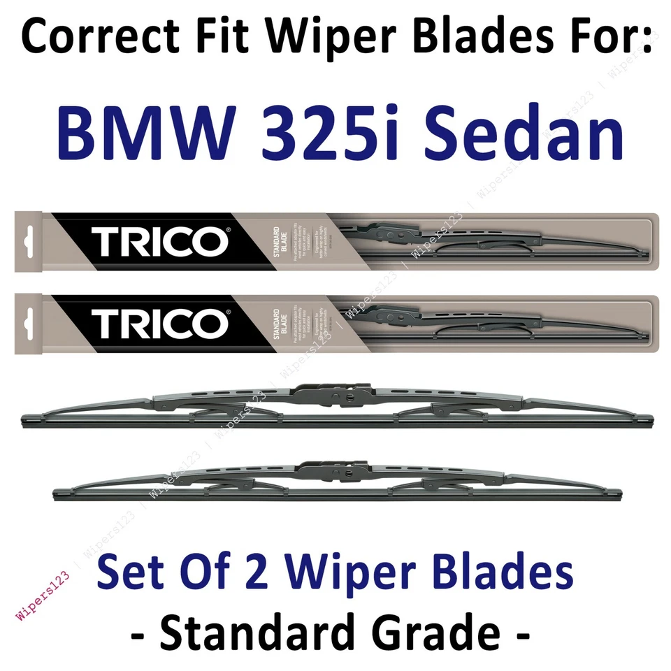 Paquete de 2 escobillas limpiaparabrisas estándar - aptas para BMW 325i sedán 1992-1995 - 30210/200 Foto 1 de 1