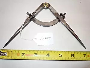 Dividers, WM. Johnson ? Machinists / Woodworkers Vintage 5-1/2" Dividers - Picture 1 of 5