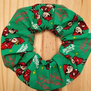 The Year Without A Santa Claus Scrunchies | Handmade in USA | Silicone Elastic - Picture 1 of 3