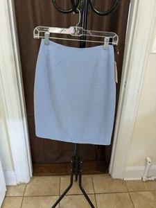 Emanuel Ungaro Skirt Women’s Size 4 Light Blue Straight New With Tags - Picture 1 of 7