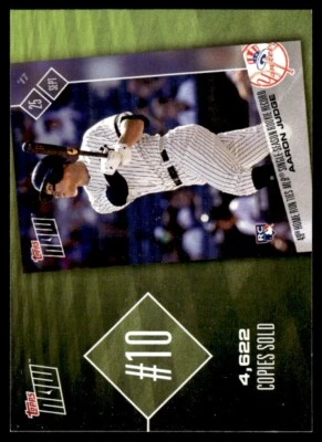 2018 Topps Now Top 10 Aaron Judge New York Yankees #TN-10 - Image 1 of 2