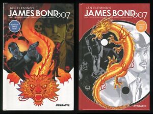 James Bond 007 Hardcover Set 1-2 Lot Ian Fleming Oddjob Goldfinger MI6 Spy Agent