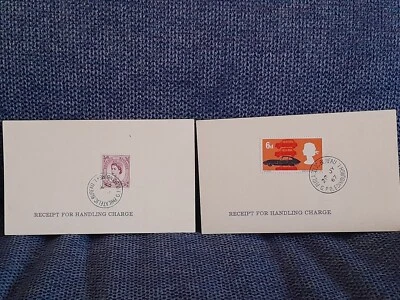 2 x Philatelic Bureau - Receipt of Handling Charge 1967 - cars - Image 1 of 4
