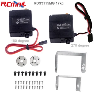 RDS3115MG Digital Servo Motor 17kg Large Torque 180 270 Degree Bracket Holder - Picture 1 of 8