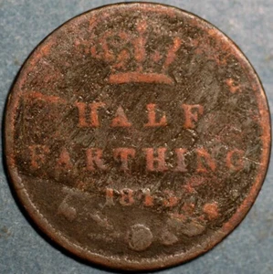 Great Britain 1/2 Farthing 1843 KM# 738 - Picture 1 of 2
