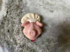 Vintage Refrigerator Magnet Pig w/ Chef's Hat CLAY CRITTERS Chef Pig