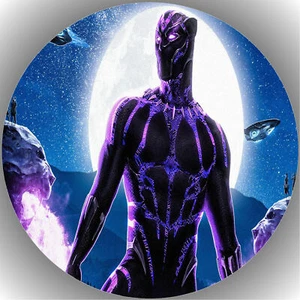 Tortenaufleger Geburtstag Tortenbild Fondant Oblate Black Panther P9 - Bild 1 von 1