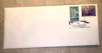 2010 Mackinac Bridge First Day Cover with 1958 Mackinac Bridge stamp - Image 1 of 3