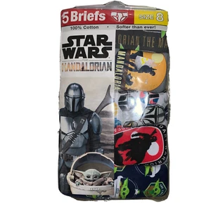 Confezione 5 slip intimo Star Wars Mandalorian taglia 8 - Foto 1 di 2