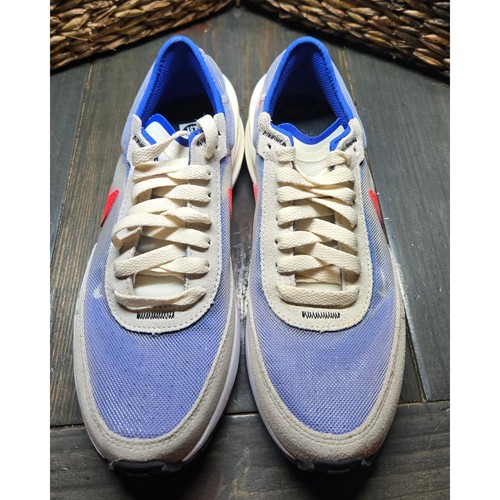 Scarpe da corsa Nike Waffle One casual rosse swoosh blu orlo giovanile 4 5 anni