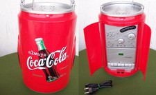 COCA COLA LATTINA RADIO AM FM STEREO CASSETTE PLAYER RECORDER GADGET AKURA C303