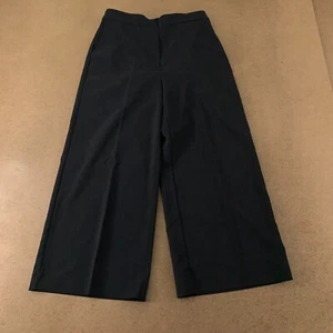 LaRoque Women's Size Large Black Crepe Carson Wide Leg Pull On Crop Pants NWT - Picture 1 of 7