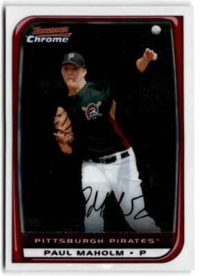 2008 Bowman Chrome Paul Maholm Pittsburgh Pirates #17 - Imagem 1 de 2