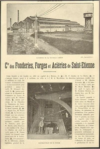 42 SAINT-ETIENNE CIE DES FONDERIES FORGES ET ACIERIES 1927 - Bild 1 von 1