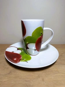 6er Set ND EXKLUSIV Apple Design große Keramiktassen 12oz mit passenden Tellern - Bild 1 von 7