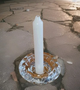 Vintage Bolsius Glass Candle Holder Votive Pillar And Tea light (6) - Picture 1 of 10