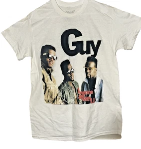 Guy "I Wanna Get With U" Legacy  Tour 2023  White T-shirt Men's Size Medium - Picture 1 of 4