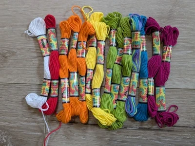 Lot of 14 Prism Rainbow Embroidery Floss Thread Skeins Needlepoint Cross Stitch - Image 1 of 3