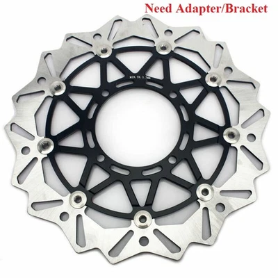 For Suzuki Oversize Front Brake Disc Rotor RMZ250 04-06 KX125 KX 250 500 KLX250R - Image 1 of 4
