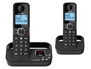 Alcatel F860 Voice Duo Draadloze huistelefoon met antwoordapparaat nummerweergav - Zdjęcie 1 z 6