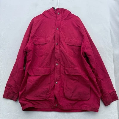 Vintage Woolrich Jacket Mens XL Red Full Zip Parka Chore Windbreaker Wool Line - Image 1 of 4