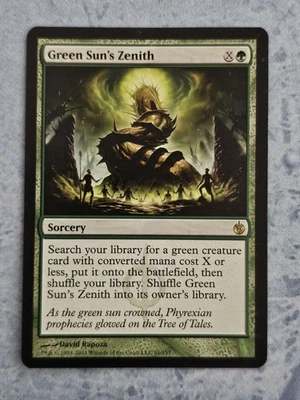 Green Sun's Zenith - Mirrodin Besieged - Magic the Gathering - MTG - Light Play - Image 1 of 2