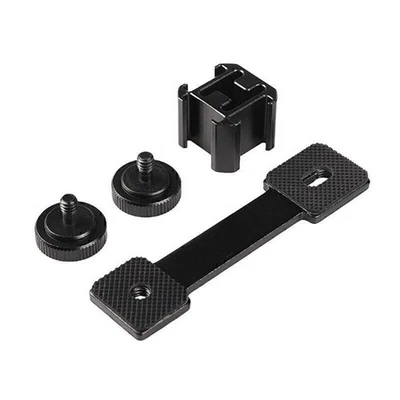 Triple Hot Shoe Mount Bracket For DJI OSMO Mobile 2 Zhiyun Smooth 4 Feiyu Vimble - Image 1 of 4