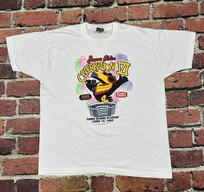 Vintage 3WS 94.5 Summer Oldies Celebration T-Shirt 1993 Pittsburgh Radio XL USA - Image 1 of 4