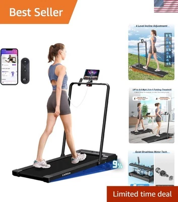 Foldable Under Desk Treadmill with Incline and Remote Control - Image 1 of 4