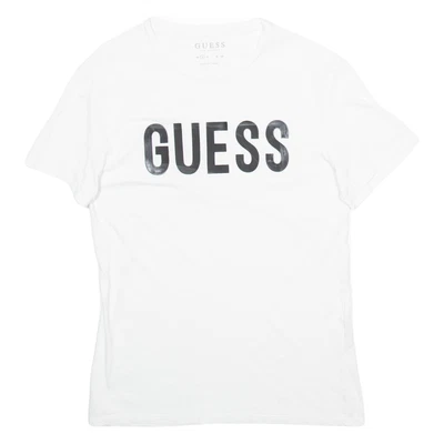 Camiseta masculina GUESS branca P - Imagem 1 de 4