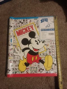 DISNEY Mickey Mouse PHOTO ALBUM Scrapbook REFILLABLE BINDER Folder HOLSON VTG - Picture 1 of 9