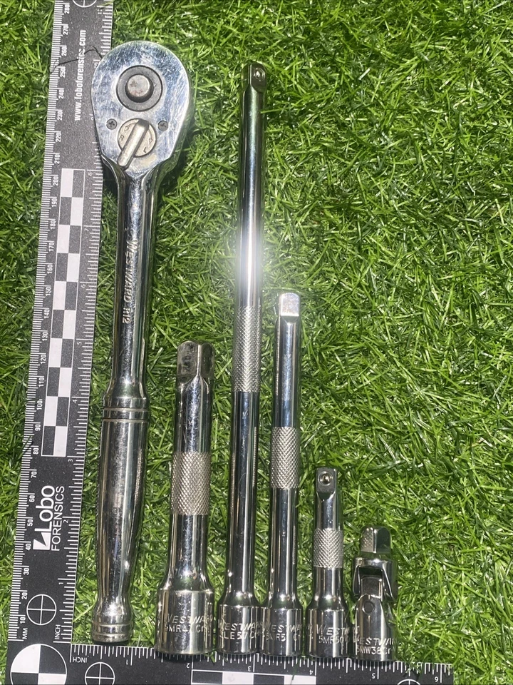 Westward R12 1/2” Ratchet 10” Long Quick Release Plus 5 Extensions - Image 1 of 4