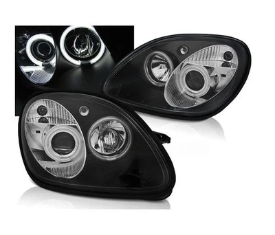 faros mercedes r170 slk 1996 1997 1998-2004 ojos ángel ccfl negro lhd Foto 1 de 3