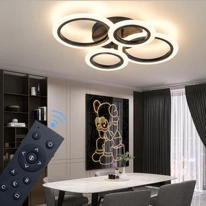 34W Modern LED Ceiling Light, 3000K-6000K Dimmable Ceiling Lighting Fixtures ... - Bild 1 von 9